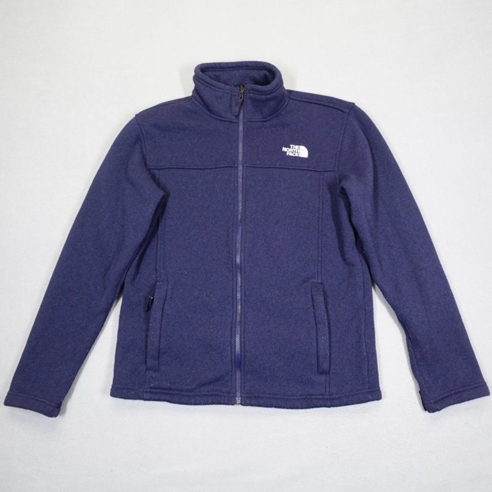 The North Face Jacket Mens Medium Blue Gordon Lyons Full Zip Fleece Outdoor
